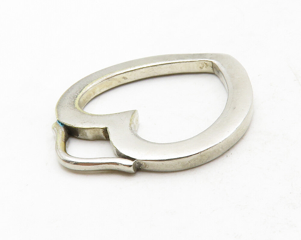 TIFFANY & CO. 925 Silver  Vintage Minimalist Open Love Heart Pendant  PT10453