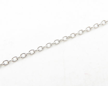 925 Sterling Silver  Prong Set Sparkling Cubic Zirconia Chain Necklace  NE2046