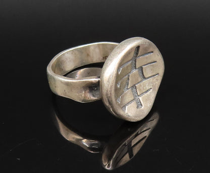 CAROLYN POLLACK 925 Silver  Vintage Chinese Character Dent Ring Sz 11  RG25962