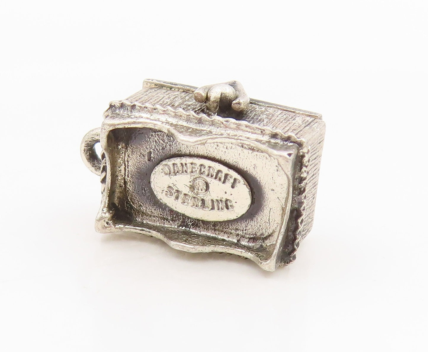 925 Sterling Silver Vintage Pendant DANECRAFT Hope Chest Charm OPENS  PT25450