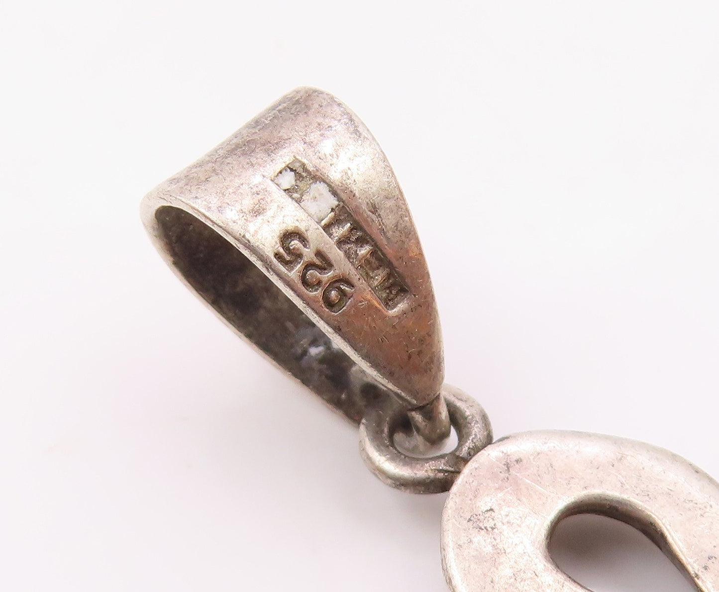MEXICO 925 Sterling Silver  Vintage Infinity Religious Cross Pendant  PT20264