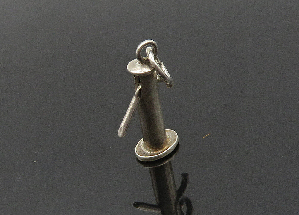 925 Sterling Silver  Vintage Petite Shiny Smooth Pendant  PT15919