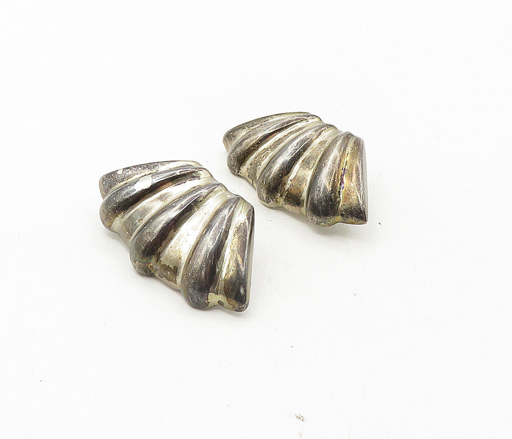 SILPADA 925 Sterling Silver  Vintage Dark Tone Hollow Drop Earrings  EG4871