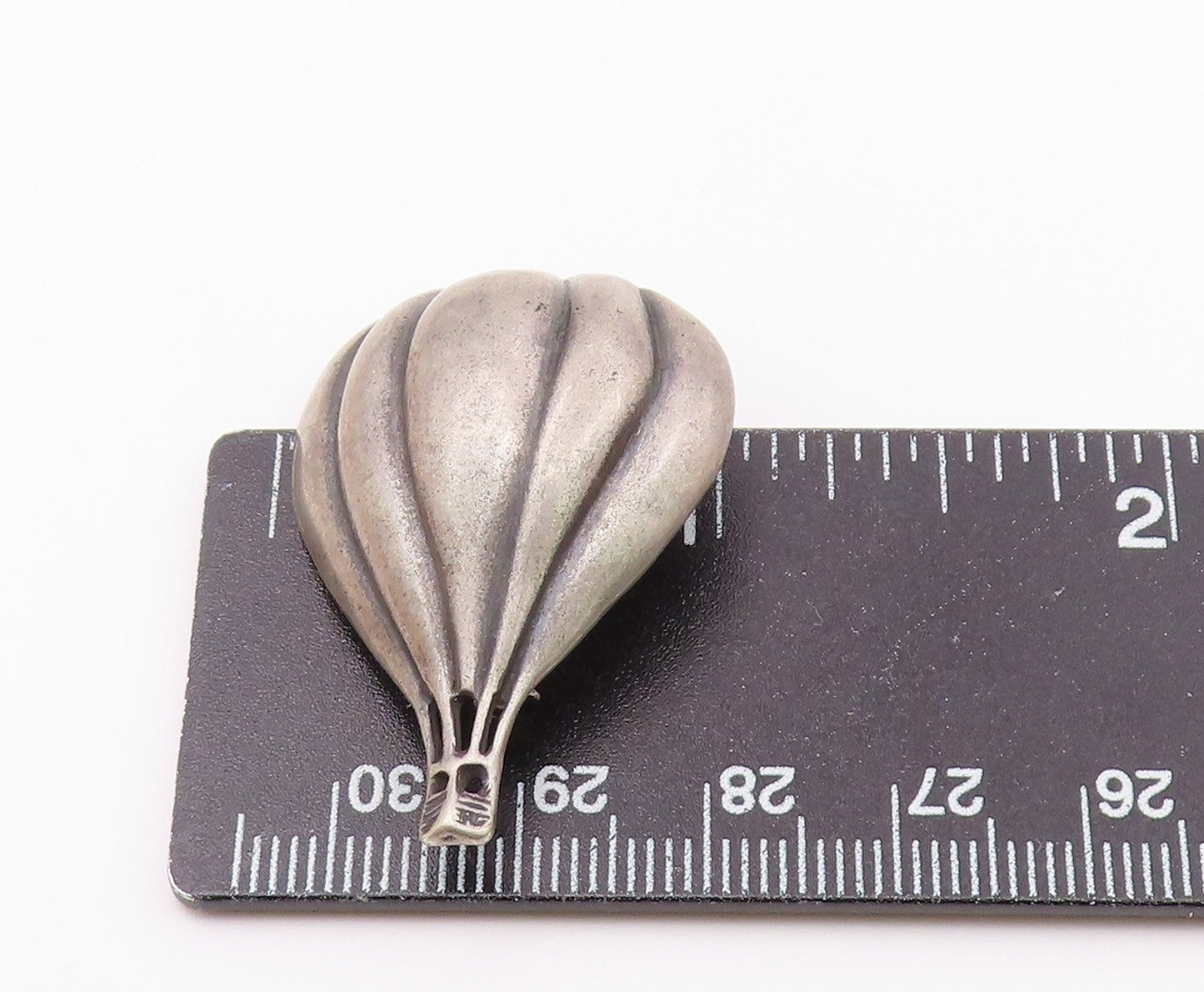 925 Sterling Silver  Vintage Dark Tone Hot Air Balloon Brooch Pin  BP8527