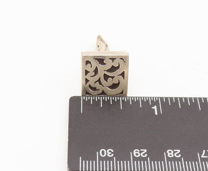 LOIS HILL 925 Sterling Silver  Vintage Swirly Frame Cuff Links  TR3607