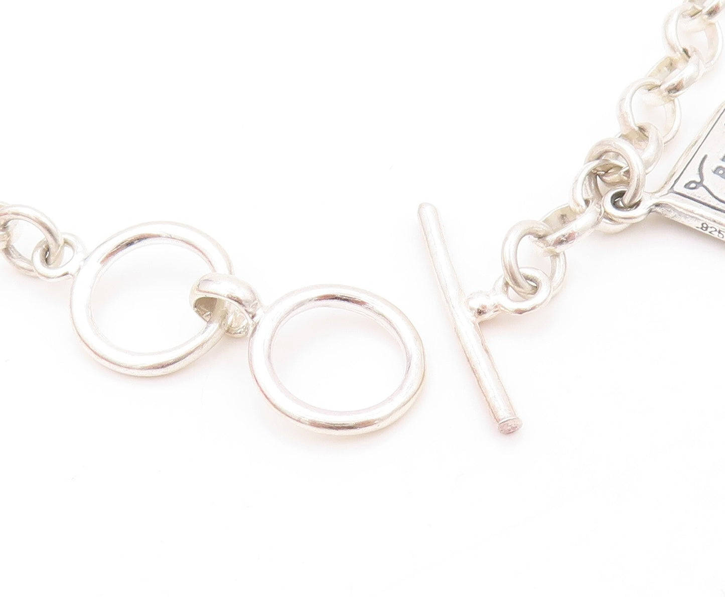 925 Sterling Silver Vintage Bracelet Book Lover Dangling Carved Books  BT11131