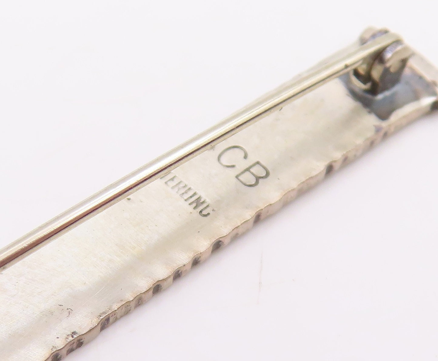 925 Sterling Silver Vintage Brooch Pin Engraved Dreams Usher Life Bar  BP12236