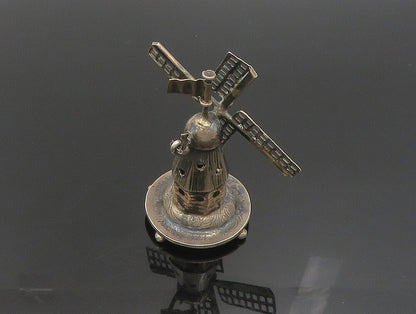 925 Sterling Silver  Vintage Hollow Windmill Trinket (SPINS)  TR3277