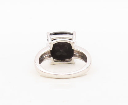 925 Sterling Silver Vintage Ring Minimalist Square Cut Spinel  Sz 7  RG30365