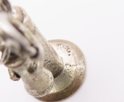 925 Sterling Silver Vintage Pendant Antique Candlestick Telephone Charm  PT25024
