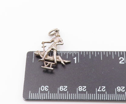 925 Sterling Silver  Vintage Sixth Commandment Religious Pendant  PT16728