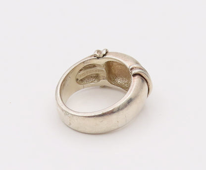ESPO SIG 925 Silver  Vintage Minimalist Rope Design Solid Ring Sz 7  RG26700