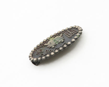 MEXICO 925 Sterling Silver  Vintage Antique Desert Scene Brooch Pin  BP6910