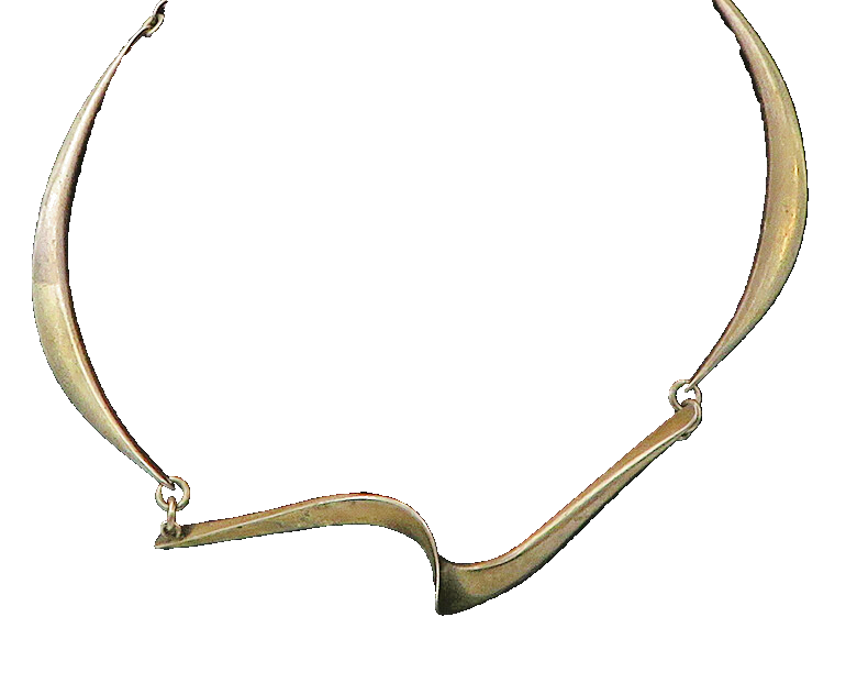 925 Sterling Silver  Vintage Dark Tone Swirl Bar Link Chain Necklace  NE3613
