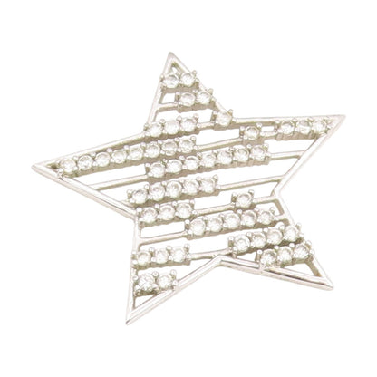 925 Sterling Silver Vintage Pendant Round CZ Geometric Celestial Star  PT25686