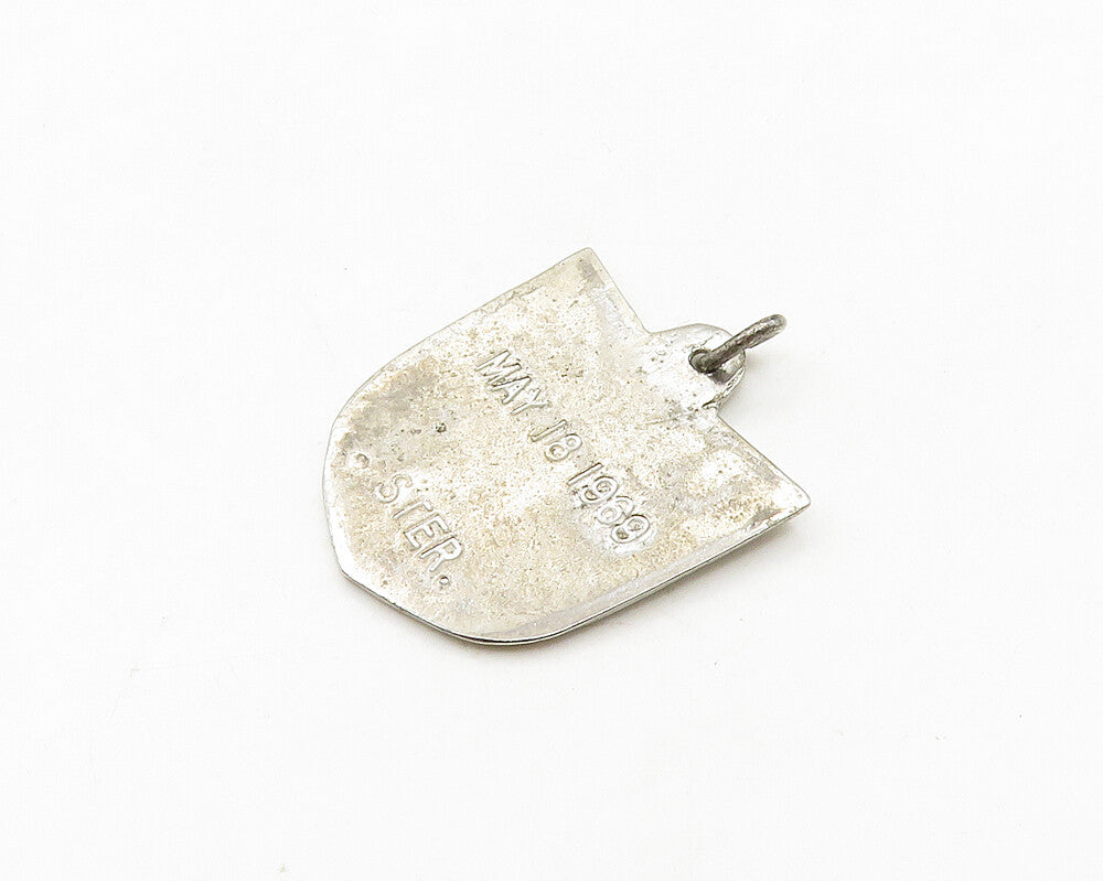 925 Sterling Silver  Vintage Apollo X Spacecraft 1969 Pendant  PT15511