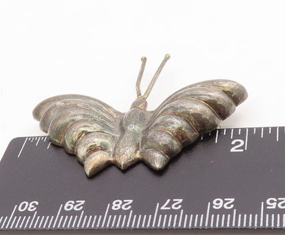 925 Sterling Silver Vintage Brooch Pin ANTONIO PINEDA Puffed Butterfly  BP11453