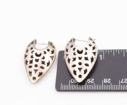 925 Sterling Silver Vintage Earrings JOHN HARDY Celestial Cut Out Drops  EG13715