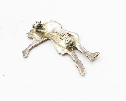925 Sterling Silver  Vintage Shiny Mary Engelbreit Character Brooch Pin BP4084