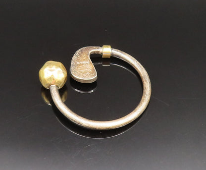 MEXICO 925 Silver  Vintage Golf Club & Screw Off Golf Ball Key Ring   TR3379