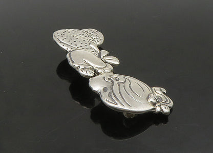 925 Sterling Silver  Vintage Praying Little Girl Shiny Brooch Pin  BP8943