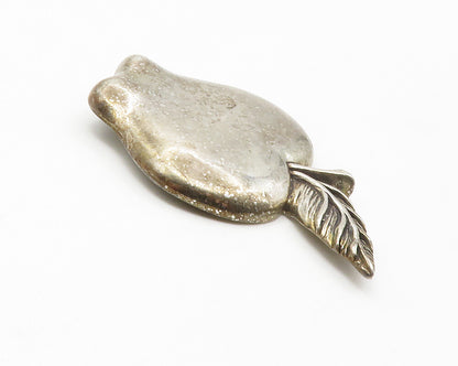 DE MATTEO 925 Sterling Silver  Vintage Apple Fruit Motif Brooch Pin  BP5467