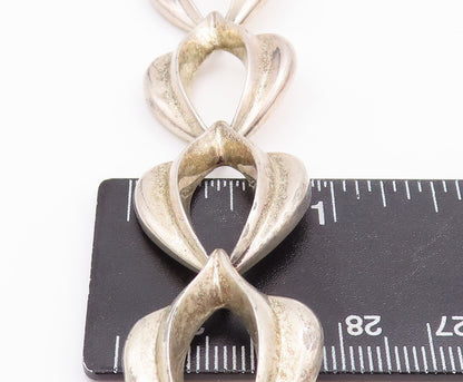 925 Sterling Silver Vintage Bracelet BAYANIHAN Designer Leaf Cut Design  BT10517