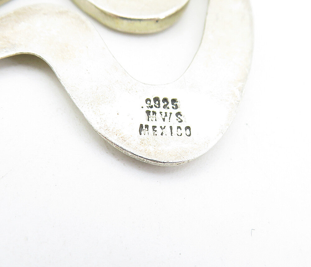 MEXICO 925 Sterling Silver  Vintage Shiny Modernist Design Brooch Pin  BP2399