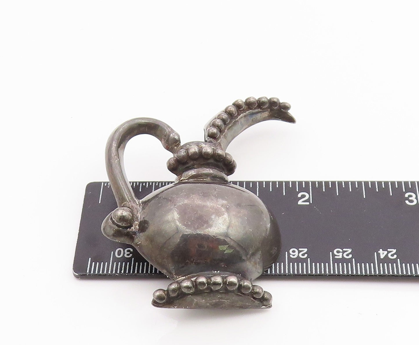 925 Sterling Silver Vintage Brooch Pin TAXCO MEXICO Dark Tone Water Jug  BP12475