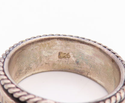 925 Sterling Silver Vintage Ring Antique Make A Wish Etched  Sz 7  RG33257