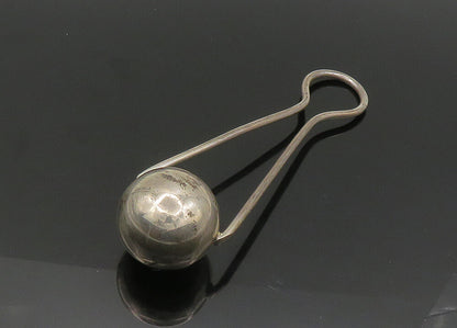 MEXICO 925 Sterling Silver  Vintage Shiny Baby Rattle Toy (RATTLES)  TR3034