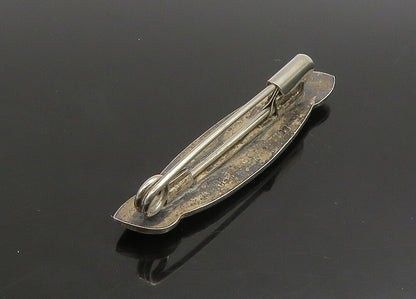 925 Sterling Silver  Vintage Antique Love Hearts Oxidized Brooch Pin  BP9016