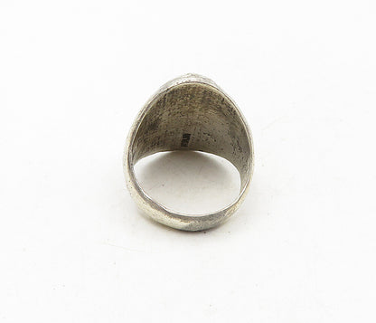 925 Sterling Silver  Vintage Modernist Bear Claw Band Ring Sz 9.5  RG9394