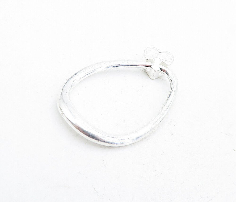 925 Sterling Silver  Shiny Polished Petite Love Heart Slide Pendant PT3220