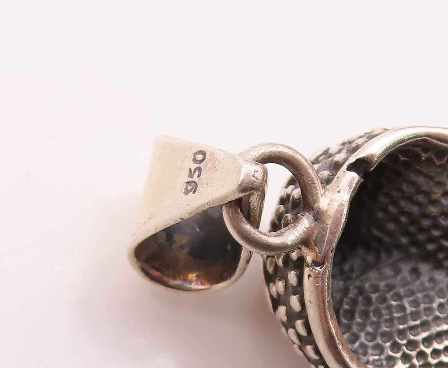 925 Sterling Silver  Vintage Shiny Cobra Snake Motif Pendant  PT19045