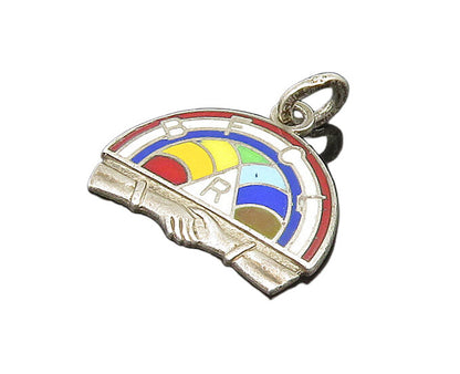 925 Sterling Silver  Vintage Enamel BFCL Masonic Youth Group Pendant  PT17528