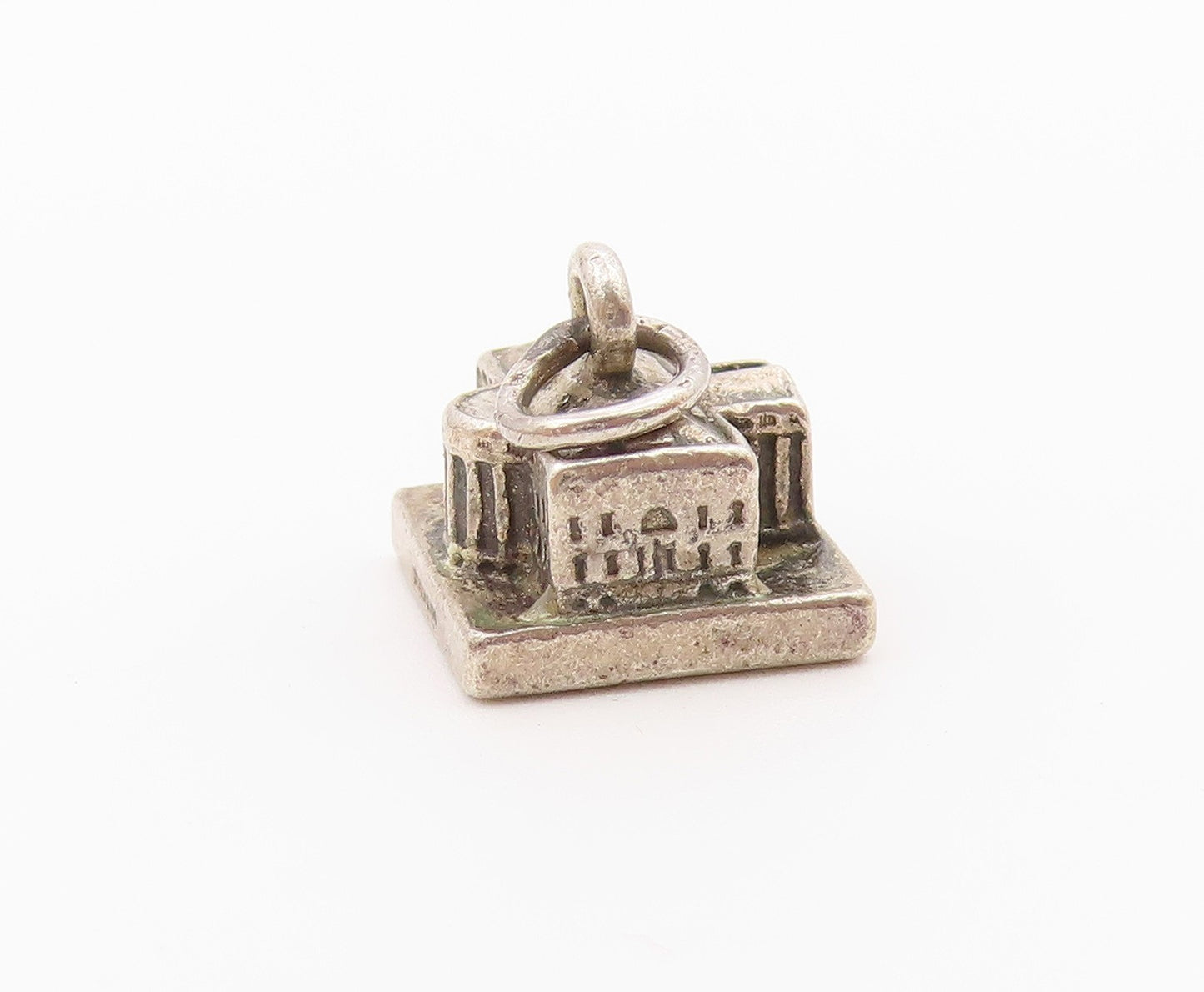 925 Sterling Silver  Vintage The White House Charm Pendant  PT21192