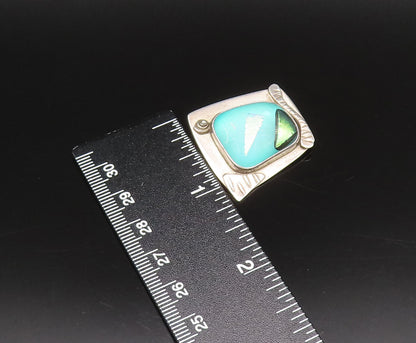 BARBARA SUCHERMAN 925 Silver  Vintage Fused Dichroic Glass Brooch Pin  BP10072