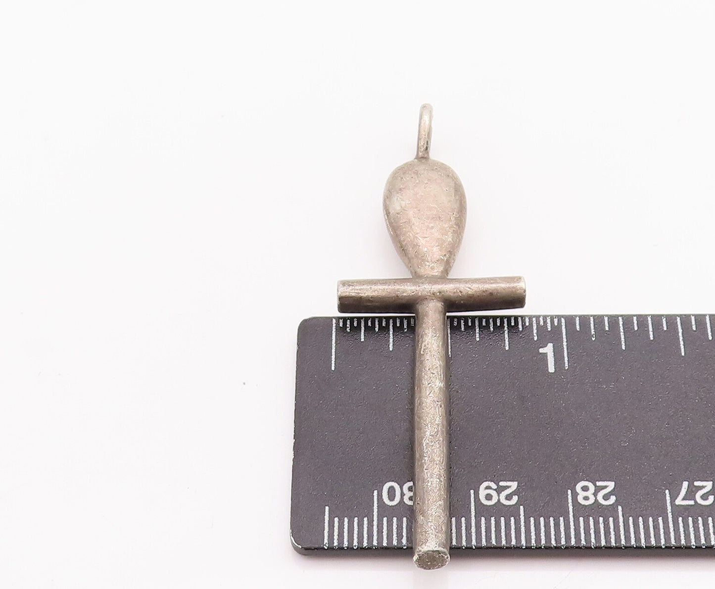 925 Sterling Silver Vintage Pendant Solid Cutout Religious Cross  PT23235