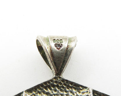925 Sterling Silver  Vintage Oxidized Class Of 1997 Graduation Pendant  PT8179