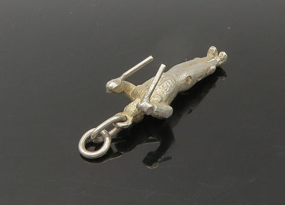 925 Sterling Silver  Vintage Petite Man With Sticks Pendant  PT17681