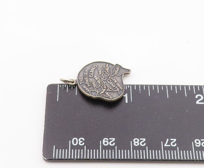 925 Sterling Silver  Vintage The Hawaiian Islands Souvenir Pendant  PT21366