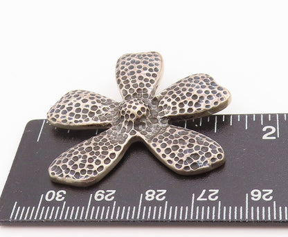 925 Sterling Silver Vintage Pendant SILPADA Antique Dark Tone Flower  PT24470
