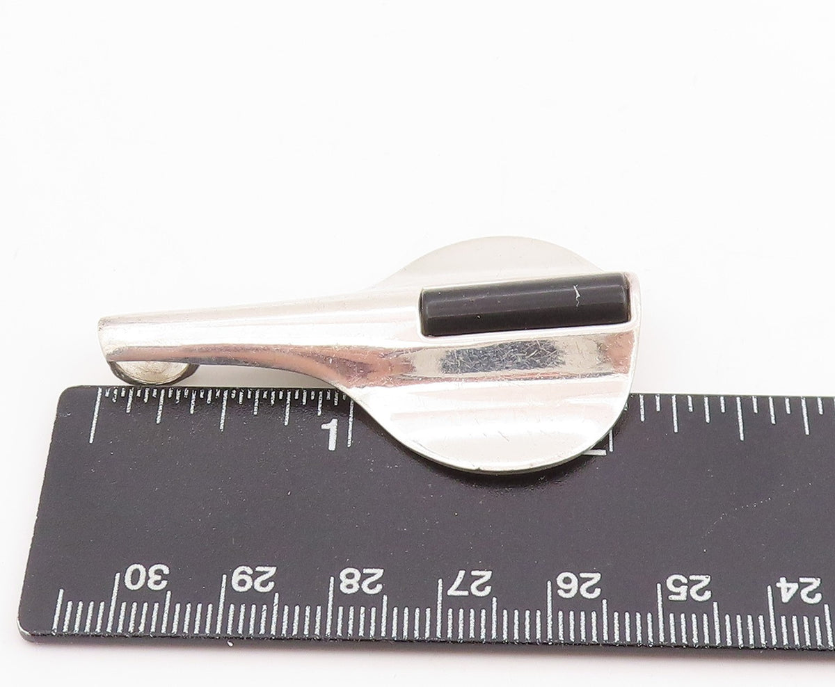 925 Sterling Silver Vintage Pendant ISRAEL Teardrop Bicycle Seat Saddle  PT25206