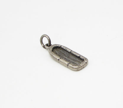 925 Sterling Silver  Vintage Floating Boat Charm Pendant  PT2285