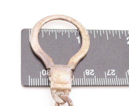 925 Sterling Silver  Vintage Religious Mother Marry & Jesus Keychain  TR3591