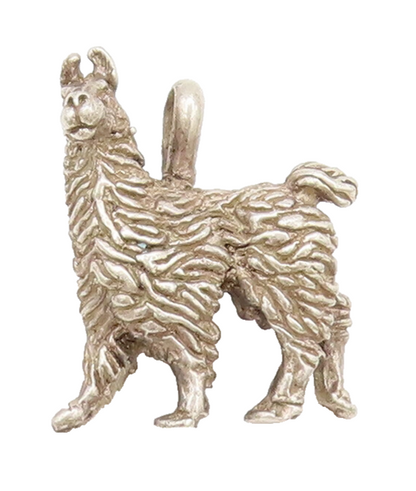925 Sterling Silver Vintage Pendant 3D Carved Mini Hairy Lamb Charm  PT22478