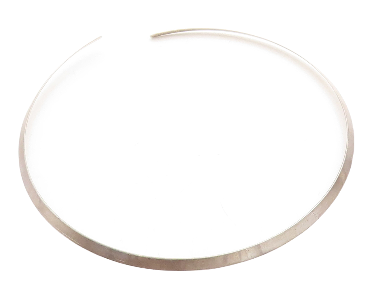 ED LEVIN 925 Sterling Silver  Vintage Smooth Minimalist Collar Necklace NE1508