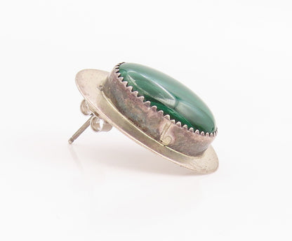 925 Sterling Silver Vintage Earrings NAVAJO ZUNI Gemstone Single Lot  EG14288