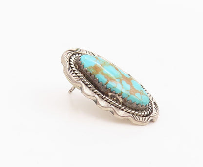925 Sterling Silver Vintage Earrings NAVAJO ZUNI Gemstone Single Lot  EG14288